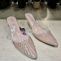 Laviola sandal selop heels 7cm wanita cutee bangets ringan empuk & ori size 36-40
