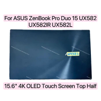15.6 Inch For ASUS ZenBook Pro Duo 15 UX582 UX582L UX582lr OLED 4K Display Panel Touch Screen Replacement Assembly Top Half 100%