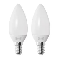 bohlam LED E14 250 lumen, chandelier/putih opal