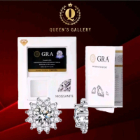 Anting Wanita silver titanium berlian / Cewek / Perempuan / Ladies elegant ear rings zirconia moissa