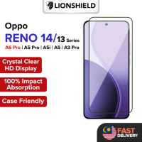 (MY) LionShield Tempered Glass Compatible With Oppo Reno 14 Pro/14/14F/13 Pro/13/13F/A6 Pro/A5 Pro/A