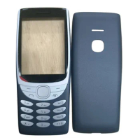 For Nokia 8210 4G Full Housing Case Front Frame+Battery Cover +English Keypad Replacement Parts