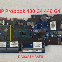 DA0X81MB6E0 for HP ProBook 430 G4 440 G4 Laptop Mainboard With I3-7100U I5-7200U I7-7500U CPU V2G GPU 100% Tested OK