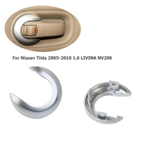 For Nissan Tiida 2005-2010 1.6 LIVINA NV200 Car Interior Door Handle Cover Decorative Trim Inside Handle Escutcheon Auto Parts