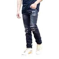 CELANA COWOK JEANS SOBEK LUTUT CELANA JEANS PRIA CELANA SOBEK JEANS PRIA Skinny Panjang Dewasa Slimf