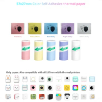 Color Sticker Mini Thermal Printer Paper Sticker Photo Papers For PeriPage PAPERANG Poooli 57mm width Photo Printer Label Paper