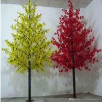 1152pcs LED Bulbs LED Cherry Blossom Tree Light LED Christmas Light 2m 6.5ft Height Waterproof Outdoor Usage Drop Shipping Free