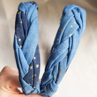 Fortune Aksesoris Bando Kepang Jeans Blink Headband Korean Import