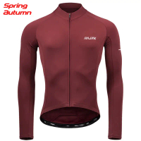 Áo jersey xe đạp tay dài nhẹ, độ co giãn cao, thoáng khí tốt cho mùa thu, phù hợp để mặc khi đi xe đ