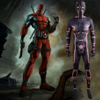 Superhero Deadpool Cosplay Wade Winston Wilson Costume Superhero Zentai Bodysuits Spandex Dead Pool Halloween Costume Adult Kids