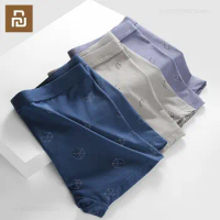 Xiaomi 3PCS Fashion Letter Printing Boxershorts Breathable Mens Underwear U Convex Pouch Panties Soft Breathable Male Underpants