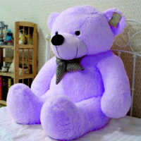 Hot Sale Giant 39" Huge Teddy Bear Purple Big Stuffed Animal Plush Soft Toy Doll Cotton Bear Unisex Other Fashion