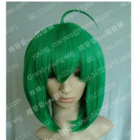 shun Wholesale&amp; heat resistant LY shipping&gt;&gt;&gt;New wig Cosplay Macross F RANKA Short Green Wig