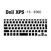 Miếng dán nút phím Nhật -> US dành cho bàn phím Laptop Dell XPS 9360 Nhật cắt sẵn theo máy