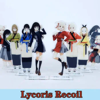 Anime Lycoris Recoil Inoue Takina Nishikigi Chisato Kurumi Acrylic Stand Figure Display Cosplay Charm Desktop Model Plate Decor