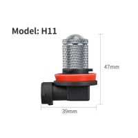 2 unit lampu kabus kereta 3570 LED 9005/9006, H7 dan H11 dengan cahaya LED berwarna, lampu 12V/24V