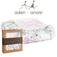美國Aden+Anais Bamboo Dream Blankets 竹纖維四層厚毯~黃鸝花園 9316