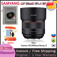 Samyang AF 85mm F/1.4 EF Auto Focus Camera Lens DLSM AF Motor Full Frame Lente for Canon EF EOS M mount Cameras R5 R6 6D Mark I