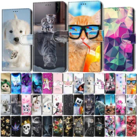 Lion Cat Butterfly Painted Flip Leather Case For Sony Xperia 1 III 1 IV 10 III 5 IV 10 IV Wallet Card Holder Book Cover