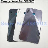 6.2 Inch For Asus Zenfone 5 2018 ZE620KL 5Z ZS620KL Back Battery Cover Housing Panel Repair Glass With Camera Glass