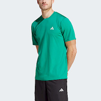 Adidas TR-ES Base T [IC7432] 男 短袖 上衣 亞洲版 運動 訓練 健身 吸濕排汗 透氣 綠