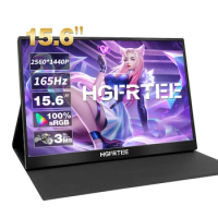 2.5K 165Hz 15.6inch Portable Monitor 2560x1440 With VESA Hole IPS Panel Laptop Extended Display Support Type C HDMI-Computer