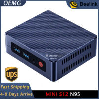 Beelink S12 Mini PC, 12th Gen Alder Lake N-95 (Max 3.4GHz) 4 Cores Mini Computer, DDR4 SSD Mini Desktop PC, Small PC ，WiFi5,