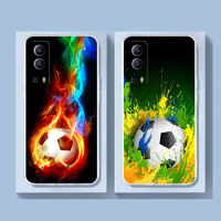 Clear Phone Case For VIVO Y30 Y32 Y33S Y50 Y51 Y52S Y53S Y55S Y76 Y78 V20 V21 V23 V25 5G 4G Case Passion Football World Soccer