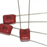 10PCS 63V105J 1UF Pitch 5MM 63V 105 1000nf CBB Polypropylene film capacitor