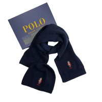 【RALPH LAUREN】熊熊 Polo bear 禮盒Ralph Lauren針織毛帽 男女皆可 圍巾 青年版 針織帽 送禮(1364BH3)