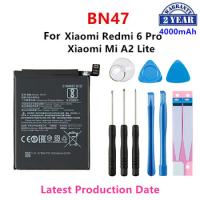 Brand New BN47 4000mAh Battery For Xiaomi Mi A2 Lite/Xiaomi Redmi 6 Pro BN47 Phone Replacement Batteries +Tools