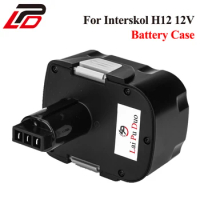 For Interskol H12 12V Battery Case for Power Tools Cordless Drill Replacement Rechargeable Battery Plastics Shell