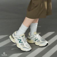 New Balance NB 9060 男鞋 白綠色 運動 D楦 Y2K 仿舊 皮革 復古 休閒鞋 U9060ESE