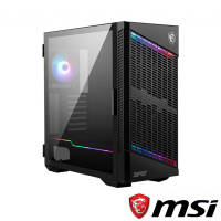 【MSI 微星】MPG VELOX 100P AIRFLOW 電腦機殼(前置Type-C/直立顯卡支撐架/側邊通風口)