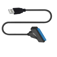 New USB 3.0 SATA Cable To USB 3.0 Adapter Suport 2.5 Inches External SSD HDD Hard Drive 22 Pin Sata III Cable