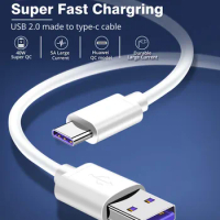 White TPE USB Type C Cable for Huawei mate 20 pro 5A Super Quick Charge USB C 5A Quick Charge for samsung galaxy s9 plus