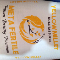 Meta Fertile PAKAN BURUNG MILET PUTIH 1 SAK ISI 25KG SEGEL KUALITAS SUPER YELLOW MILLET