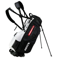 HELIX Golf Stand Bag With Hard Retractable Top Cover and 4 Silent Wheels,Suitable for Daily Golf and Travel