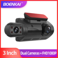 3Inch Screen Two Ways Driver Camcorder Car Accessories IR Dashboard Camera Vehicle Dvr