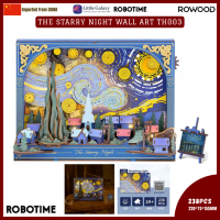 Robotime Rowood The Starry Night Wall Art 3D Wooden Puzzle TH003, 238PCS