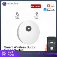 Tuya Button Scene Switch Intelligent Linkage Smart Switch Battery Powered Automation Work With Smart Life Devices