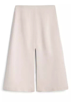 Massimo Dutti Micro-Twill Midi Skirt with Slits