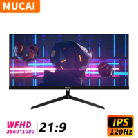 MUCAI 29 Inch Monitor Quasi-2K 120Hz WFHD Wide Display 21:9 IPS Desktop LED Not Curved Gamer Computer Screen DP/2560*1080