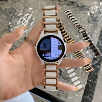 優購生活~適用陶瓷gt2/gt3/3pro表帶2e/watch2智能3pro手表榮耀magic2ECG保護殼男女新款鏡面陶瓷白46/42mm潮牌956炫戴錶帶 皮帶 尼龍帶 硅膠錶帶 佳明 錶扣拆裝工