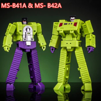 （IN STOCK ） MS-TOY Transformation Devastator MS-B41A MS-42A Excavator Bulldozer Master Scavenger Scrapper Action Figure Robot