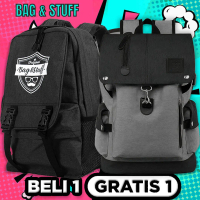 TAS RANSEL PRIA BELI 1 GRATIS 1- VIKING BACKPACK LAPTOP LAKI+GRATIS 1 THRONE TAS GENDONG WARNA ACAK 