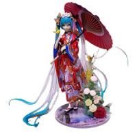 22CM Boxed Anime Kimono Stronger Miku girly girl Kawaii Beautiful Statue Figure Toys Birthday Hatsune Miku Gift