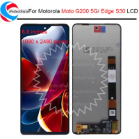 6.8'' Original IPS For Motorola Moto G200 5G LCD Display Screen Touch Panel Digitizer Sensor For Motorola Edge S30 display