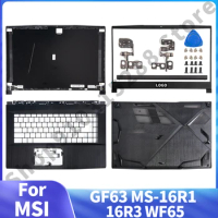 New Laptop Parts For MSI GF63 MS-16R116R3 WF65 LCD Back Cover/Front Bezel/Hinges/HingeCover Bottom Case Top Back Case Screen