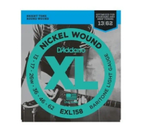 Senar Gitar Elektrik D'addario EXL158 Nickel Wound Light Baritone 13-62 Original